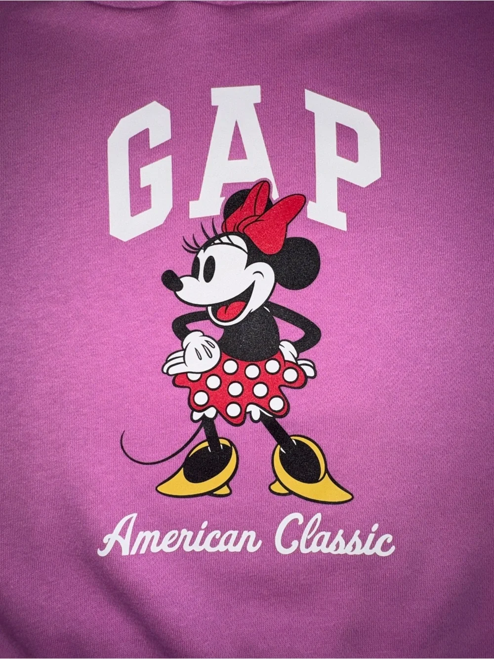 GAP Disney Girls Minnie Mouse Hoodie Sweatshirt 4T